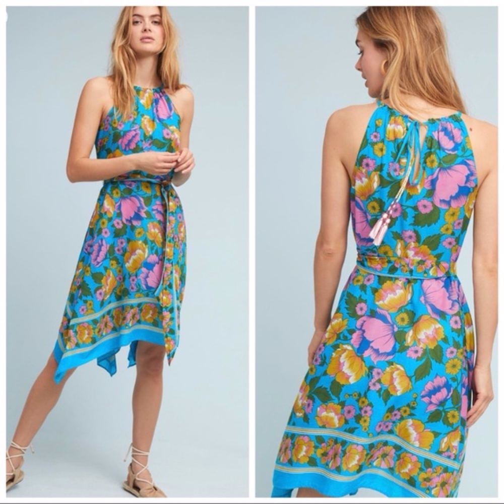 Anthropologie Dinan Halter Dress.